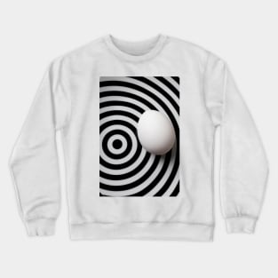 Egg With Black Circles Crewneck Sweatshirt